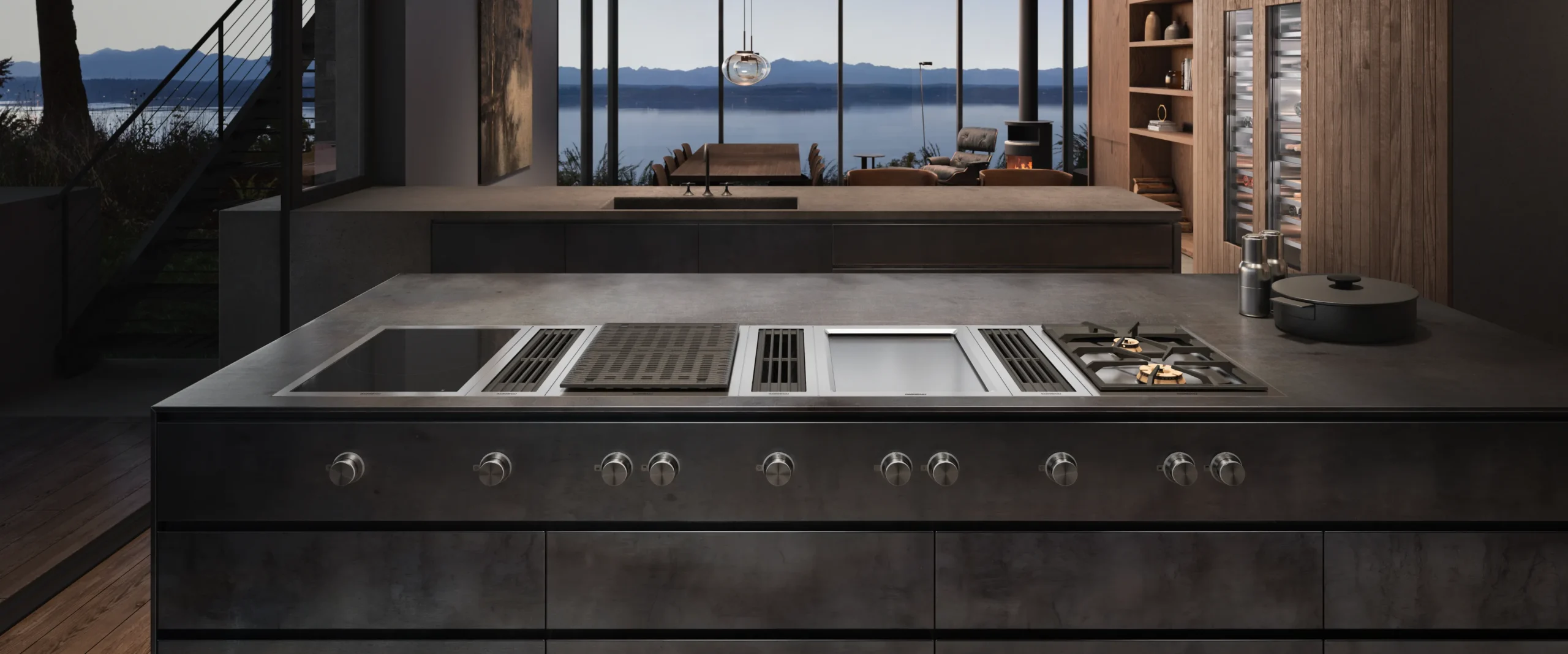 Luxury kitchen featuring Gaggenau appliances